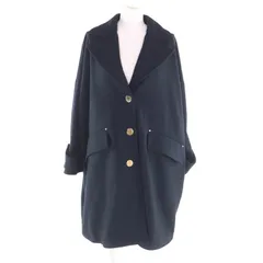 極美品★Mackintosh マッキントッシュ 24AW L242MO1149FM2K HUMBIE CHESTER COCOON ハンビー チェスターコクーン ウール100％ ロゴボタン付 チェスターコート ネイビー 4 ハンガー付き 正規品 レディースのサムネイル