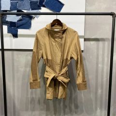 未使用タグ付☆デプレ リネン オックスフォード ウィングカラー