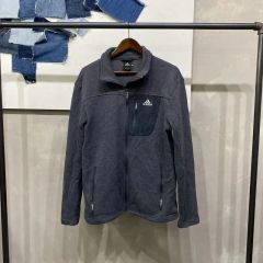 00s adidas ナイロンジャケット 刺繍ロゴ 青 M A968 フーディー - メルカリ
