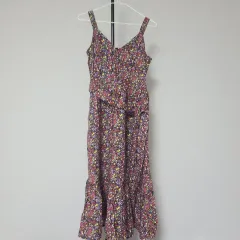 展示新品 J.Crew ジェイクルー 0号 S リネン ノースリーブ ワンピース ドレス W-원-144