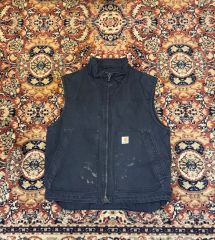 古*ト様 鬼フェード Carhartt 90s ベスト ネイビー 古着 雰囲気