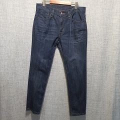 美品 RAINMAKER 定番ストレッチデニムパンツ 44 インディゴ 日本製 