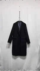 OLIVE des OLIVE ウール ロングコート (ネイビー)