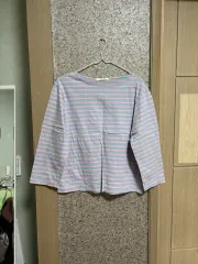新品 ストライプ 長袖Tシャツ