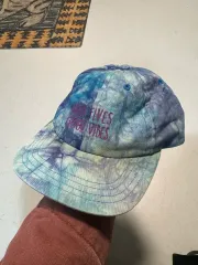 Elm company ヴィンテージ 刺繍 タイダイ染め キャンプキャップ 帽子 ベースボールキャップ スナップバック