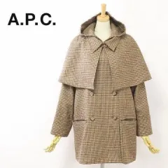 A.P.C. アーペーセー XS ケープ WHO フード ウールコート W-コート-126のサムネイル