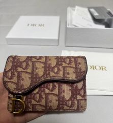 Christian Dior トロッター ポーチ ボルドー - メルカリ
