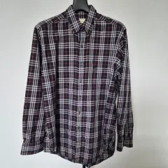 バーバリー ロンドン M 100 チェック シャツ シャツ M-長袖-697