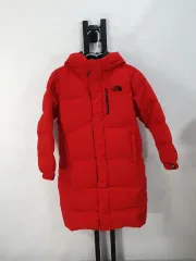 THE NORTH FACE ザノースフェイス キッズ ダウンジャケット ロング丈 ダウン コート レッド 130