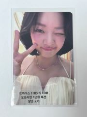 ☆処分☆TWICE THISISFORアメリカ盤 ジョンヨン直筆サイン入カード