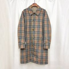 Burberry リバーシブル ロングコート ノバチェック - メルカリ