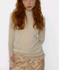 ZARA フローラルプリントニットトップス - メルカリ