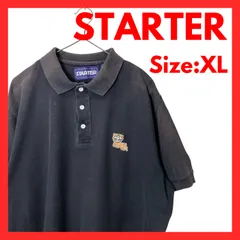 【90s】スターター　ニューオリンズ・セインツ　ポロシャツ　ブラック　XLのサムネイル