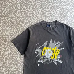 STUSSY / 00’s Design T-shirt size M オールドステューシー　チョーク　コラボ　パンチ　フェード　グラフィック　ストリート sk8 横ノリ 　ショーンフォント　クラッシュ　半袖