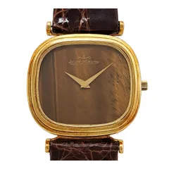 ジャガールクルト クッションケース タイガーアイダイヤル cal.818/3 9132 21 手巻き イエローゴールド メンズ JAEGER-LECOULTRE【中古】 【時計】のサムネイル