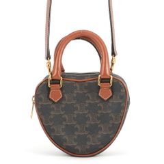 CELINE 新品トリオンフ キャンバス ハート ショルダーバッグ セリーヌ