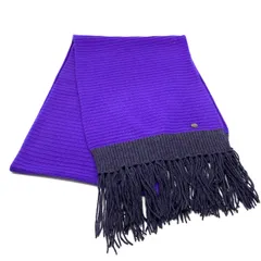 【中古】良品 CHANEL シャネル クラウン ココマーク カシミヤ マフラー 08A fH0127N