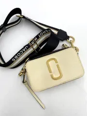 MARC JACOBS マークジェイコブス THE SNAPSHOT スナップショット カメラバッグ ショルダー バッグ ベージュ ■■◎レディース