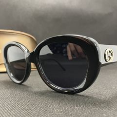 GUCCI グッチ GG 3174/F/S シェリーライン サングラス 黒 金 - メルカリ