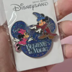 ディズニー版 ミッキー ミニ バッジ 香港ディズニーランド
