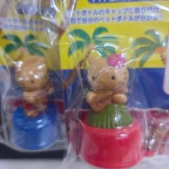 サンリオ ハローキティ ペットボトルフィギュア 3個 ビキニ Hawaii