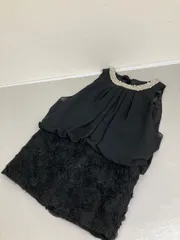 送料無料★CECIL McBEE セシルマクビー★チュニックワンピース　ノースリーブワンピース　ドレスワンピース★Mサイズ★ブラック　#80508sj78
