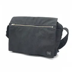 【倉吉店】 中古 PORTER | ポーター メッセンジャーバッグ SMOKY(スモーキー) SHOULDER BAG(S) 592-06581 ブラック 【121】