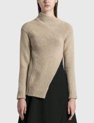 JIL SANDER ジルサンダー フレアスリーブ タートルネック ニット 