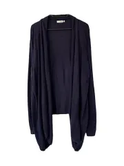 XL EUR3 ノンボタン ケープカーディガン