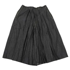 ヨウジヤマモト プールオムYohji Yamamoto POUR HOMME デニム袴パンツ 黒3のサムネイル