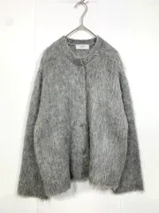 SLOBE IENA スローブイエナ ジャケットライク シャギーニット カーディガン size不明/グレー ■■ レディース