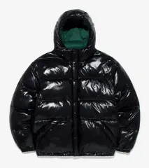 Lee フード グロッシー ショートダウン ブラックのサムネイル