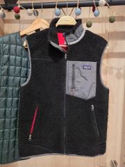 Patagonia フリースベスト ブラック XL レトロx - メルカリ