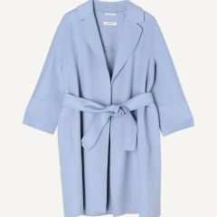 最高級】S MAX MARA マックスマーラ ウール ベルト リバー コート