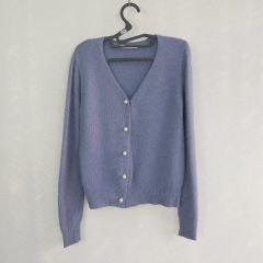 美品】COHINA シェルボタンクロップドカーディガン - メルカリ