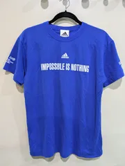adidas/アディダス　トレーニングウェア　ランニングウェア　スポーツウェア　トレーニング用シャツ　青　Mサイズ　E749