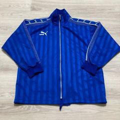 PUMA トラックジャケット ブルー ストライプ サイズXO - メルカリ