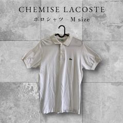 CHEMISE LACOSTE シュミーズラコステ 長袖ポロシャツ ホワイトM - メルカリ
