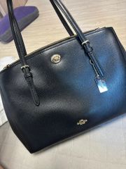 COACH コーチ ボストン ハンドバッグ F15445 黒 レザー - メルカリ