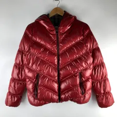 GUESS ダックダウン 光沢 レッド ダウン M 251206のサムネイル