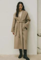 アメリ BIG ROUND COLLAR WOOL LONG COAT - メルカリ