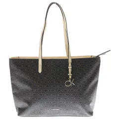 Calvin Klein (カルバンクライン) CKロゴプレート 総柄 トートバッグ ブラウン K60K610611のサムネイル