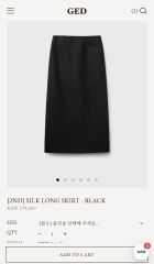 ENOF ace long skirt 01 black - メルカリ
