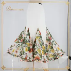 社交ダンス 衣装 gentil ジャンティ スカート レッスンウェア ホワイト系 花 花柄 フリル カラフル 白 緑 黄 紫 練習 レッスン 伸縮 ストレッチ 華やか パーティー イベント ステージ グリーン系 イエロー系 オレンジ系 レッド系 パープル系のサムネイル