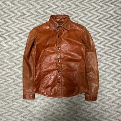 C DIEM カルペディエム　ウォッシャブルレザーシャツ　バーニーズ限定色　赤 C DIEM カルペディエム ウォッシャブルレザーシャツ バーニーズ限定色