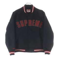 Supreme スタジャン ブラック メッシュバーシティジャケット - メルカリ
