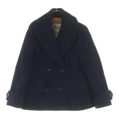 Acne Studios (アクネ ストゥディオズ) CHEYE T MELTON シェイティーメルトン ウール ホワイトステッチ ダブルジャケット ネイビー レディース 12V173のサムネイル