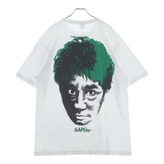 SAPEur (サプール) MASATOSHI HAMADA 浜田雅功 プリント クルーネック半袖Tシャツカットソー ホワイトのサムネイル