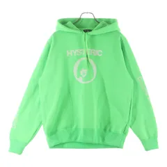 HYSTERIC GLAMOUR (ヒステリックグラマー) CIRCLE GIRL サークルガール プリント プルオーバースウェット パーカー フーディー ライトグリーン 02193CF13
