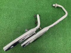 ビラーゴ250 マフラー 3DM ヤマハ 純正 中古 バイク 部品 XV250Virago ノーマル フルエキ 機能的問題なし 車検 Genuine zPのサムネイル